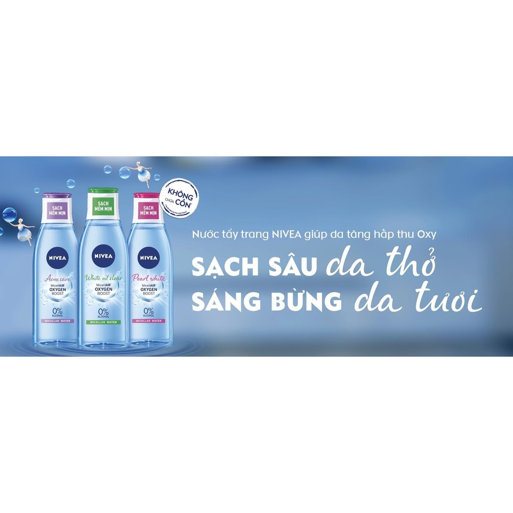 Nước Tẩy Trang Nivea Không Chứa Cồn Phiên Bản Mới