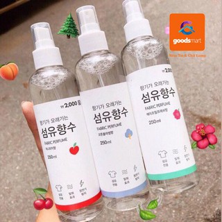 [Hàng Đủ BILL] Xịt Thơm Quần Áo Fabric Perfume Hàn Quốc 250ml - Hương Thơm Ngọt Ngào, Khử Mùi Hiệu Quả