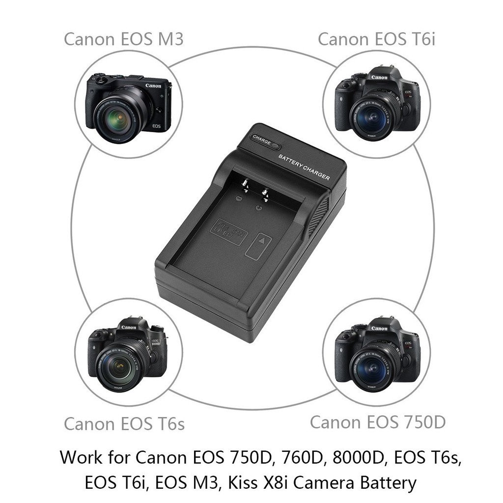 Bộ Pin và sạc LP-E17 cho Canon EOS M3, M5, M6, 200d, 760d, 750d, 800d và 77d