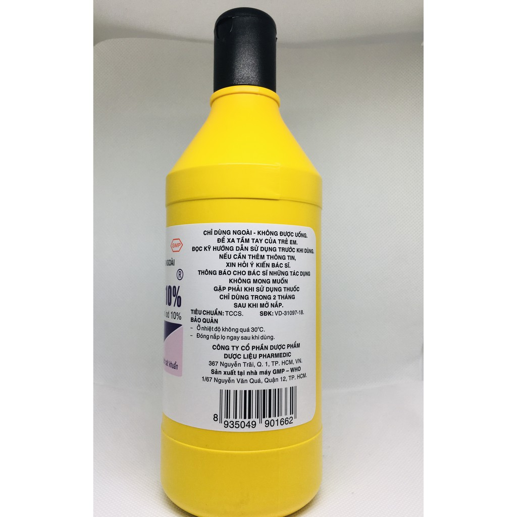 Dung Dịch Sát Khuẩn Povidine 10% 500ml