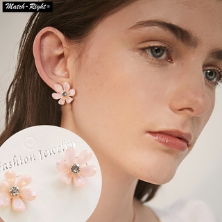 Khuyên Tai Hoa Đính Đá Cổ Điển # 60nr