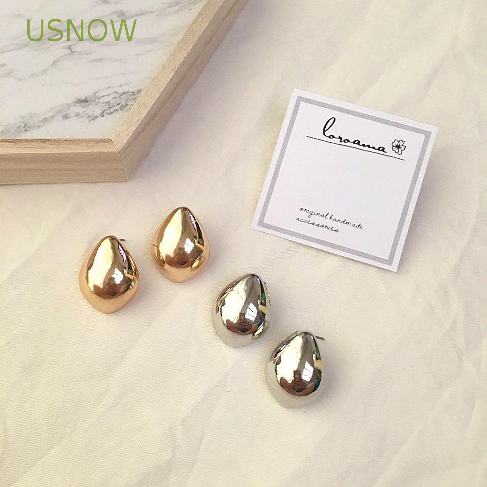 Khuyên Tai Mặt Hình Giọt Nước Phong Cách Punk Cổ Điển