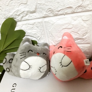 Móc khoá treo thú bông totoro lông mịn có đuôi