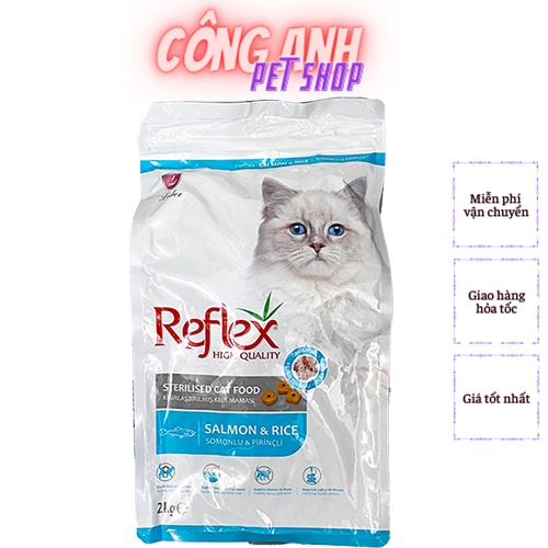 Thức ăn cho mèo trưởng thành ( đặc biệt đã bị triệt sản) 2kg - Reflex Sterilised Cat Food Salmon & Rice