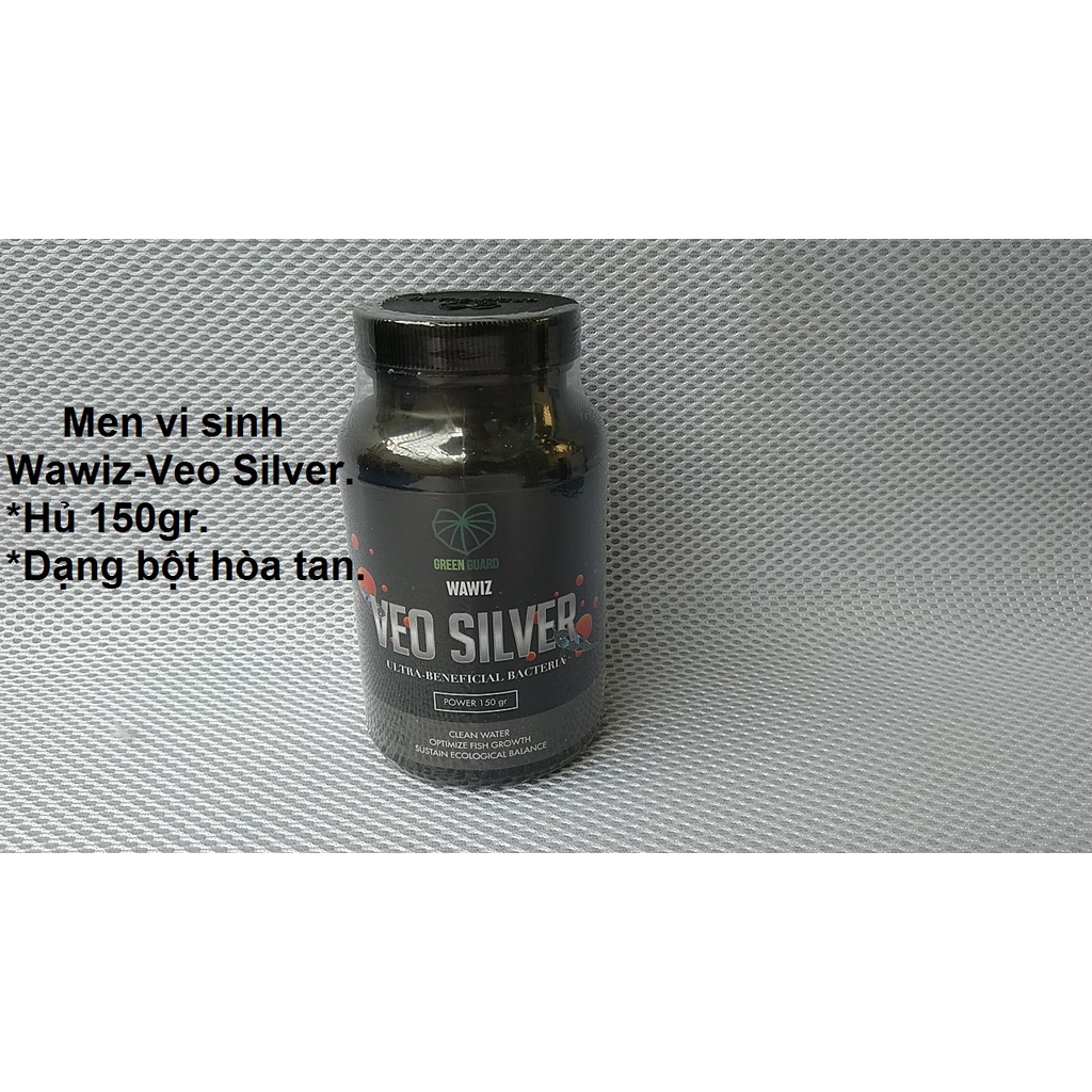 Men vi sinh WAWIZ-VEO SILVER hủ 150gr. Lọc nước hồ cá.