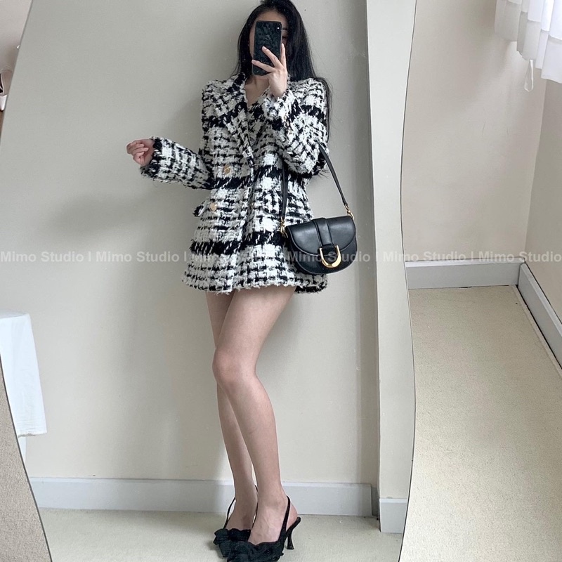 Áo khoác blazer nỉ dạ ziczac-2013