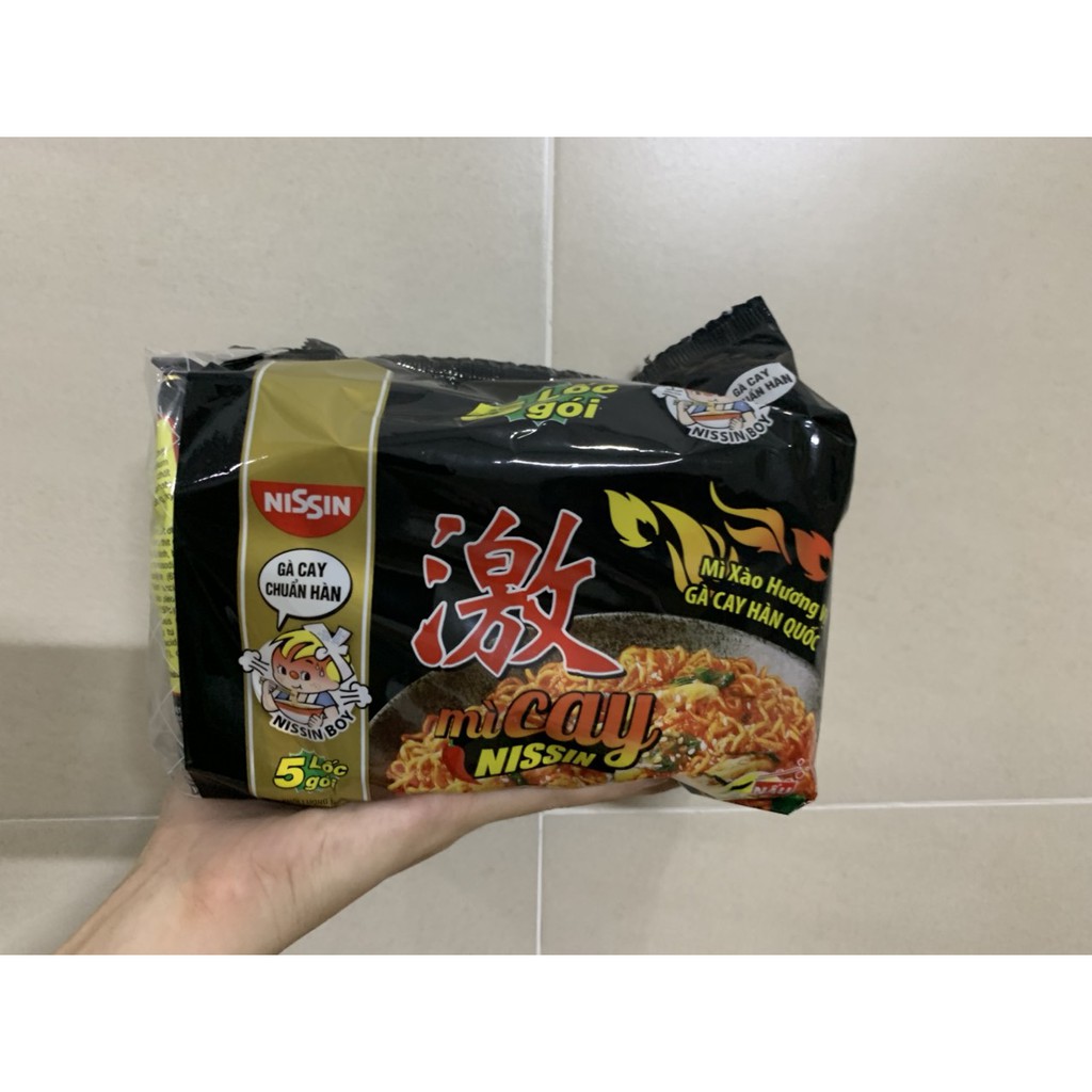[HCM] Lốc 5 Gói Mì Cay NISSIN Vị Gà Cay Trứng Muối Hàn Quốc 71g/Gói - Hàng Chính Hãng | BigBuy360 - bigbuy360.vn