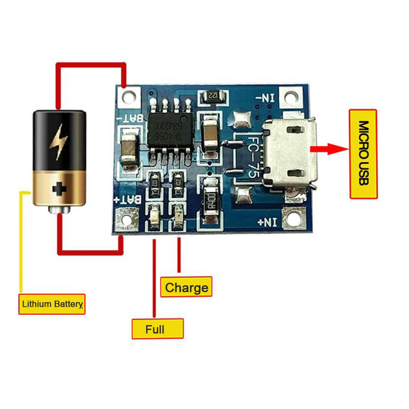 Bảng Mạch Sạc Pin Lithium 0128 Tp4056 5v 1a | BigBuy360 - bigbuy360.vn