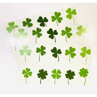 Set sticker cỏ 3 lá, 4 lá trang trí sổ