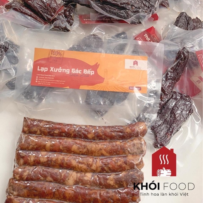 Lạp xưởng tươi gác bếp đậm vị Khói Food gói 500gram