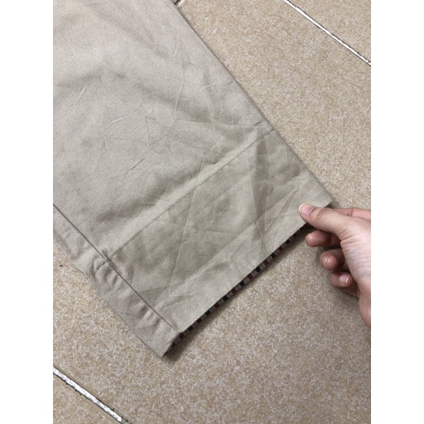 Size 29 to 30 quần thô kaki nam nữ form baggy màu be mới cao xắn gấu 2hand