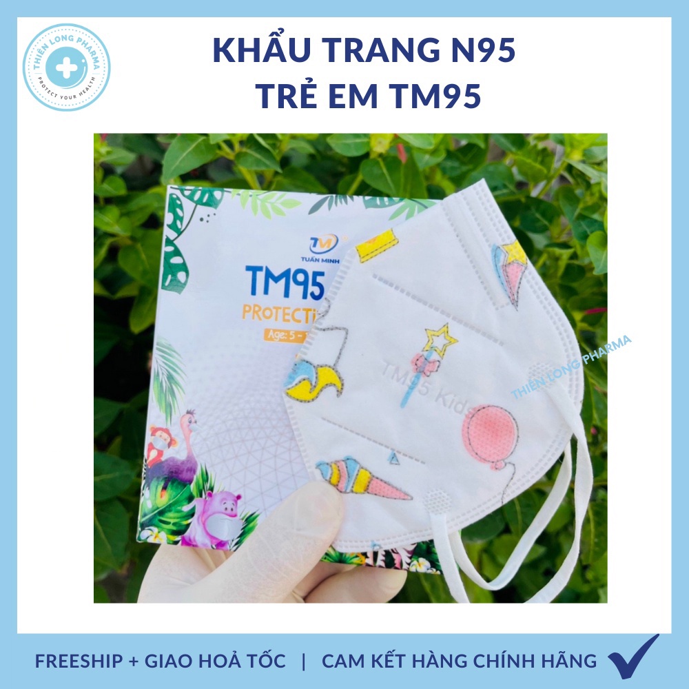 [Mã COSDAY giảm 8% đơn 150K] [Hộp 50 chiếc] Khẩu trang N95, TM95 có van thở - Kháng khuẩn, chống bụi mịn