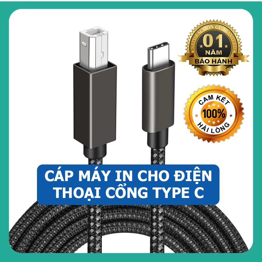 OTG Type C, Cáp OTG Type C, ra đầu nối máy in cho điện thoại, máy tính bảng