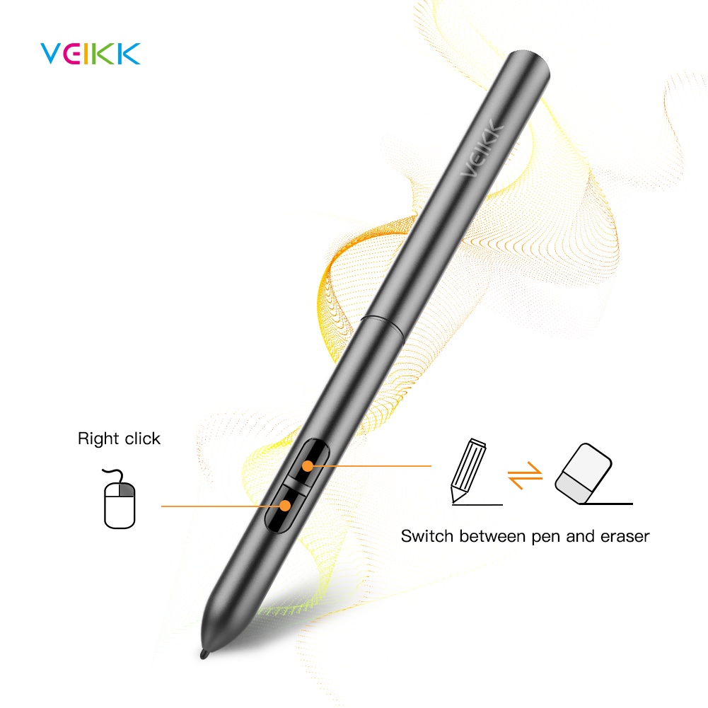 Bút bảng vẽ điện tử VEIKK 8192 thụ động không sử dụng pin dành cho S640 và A30