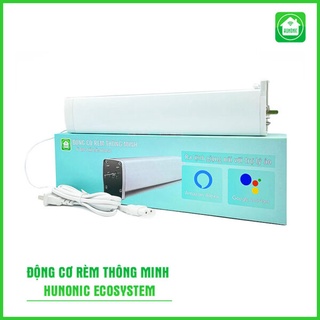 Động cơ rèm thông minh Hunonic Ecosystem điều khiển rèm từ xa qua điện thoại, hẹn giờ bật tắt tự động