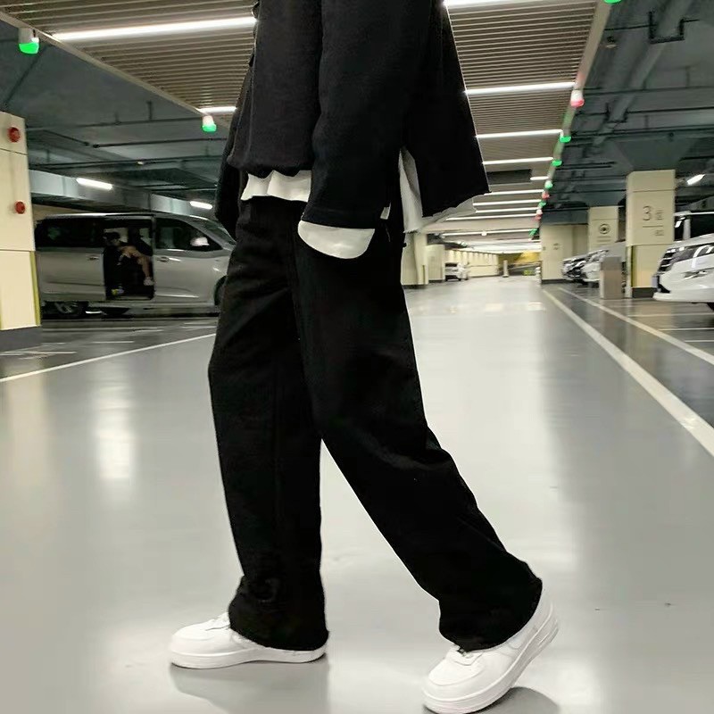 quần nỉ ống rộng trơn | BigBuy360 - bigbuy360.vn