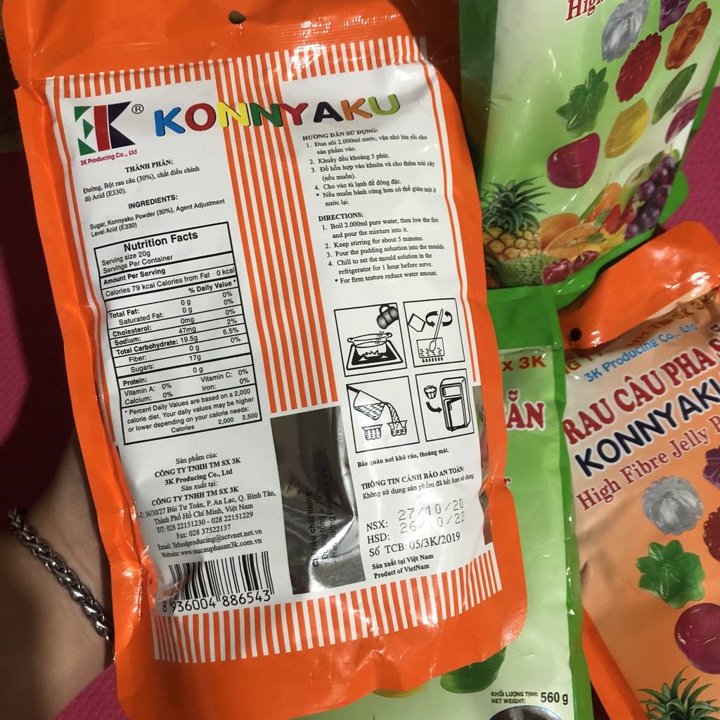 Bột rau câu pha sẵn KONNYAKU (560gr)