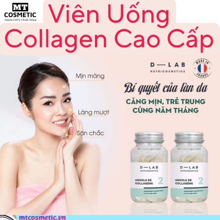 Viên uống bổ sung Collagen DLAB – 84 viên - Duy trì sự căng mịn và săn chắc da - Pháp