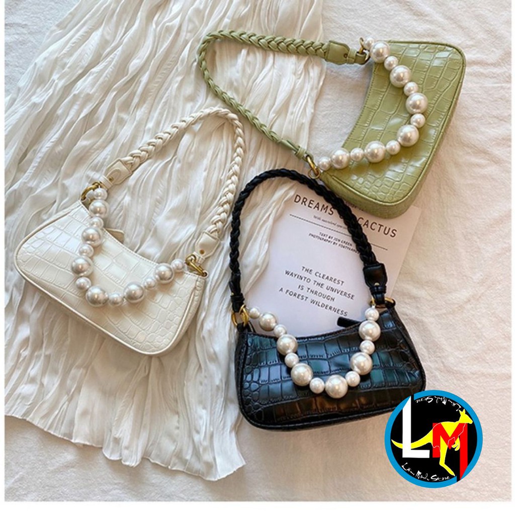 [Mã WAMT2405 giảm 10k đơn 0k] Túi Kẹp Nách Ngọc Siêu Xinh Hàng Hottrend Dễ Phối Đồ L166