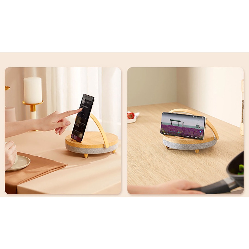 Loa blutooth thông minh tích hợp sạc pin cảm ứng và đèn ngủ chính hãng EZVALO