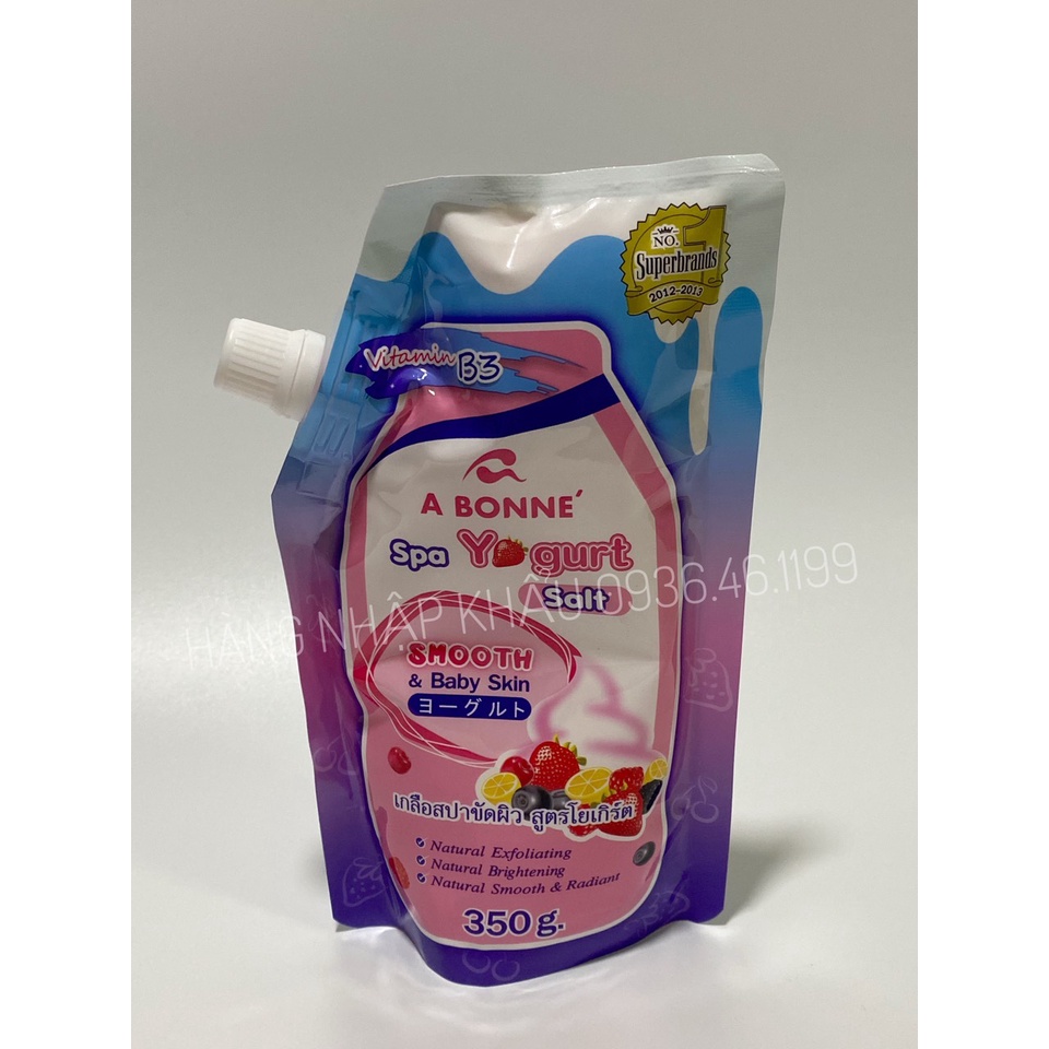 [Mẫu Mới] [Chính hãng] Muối Tắm Sữa Bò Trắng da, Tẩy Tế Bào chết A Bonne Spa Milk Salt Thái Lan 350gr