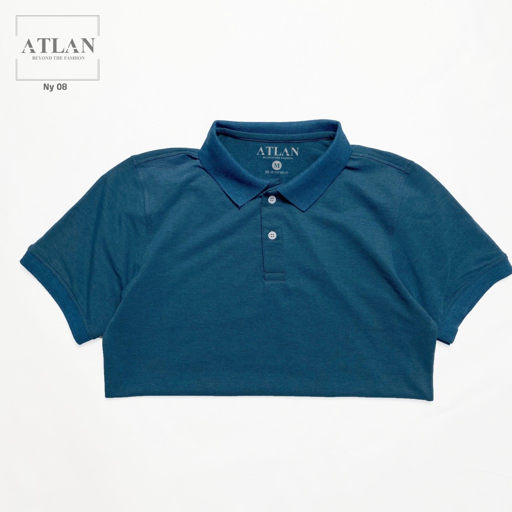 Thời Trang Nam 💖 𝘍𝘳𝘦𝘦𝘴𝘩𝘪𝘱 💖 Áo Polo Nam Cotton Xanh Coban Đốm Đen - NY8 | BigBuy360 - bigbuy360.vn