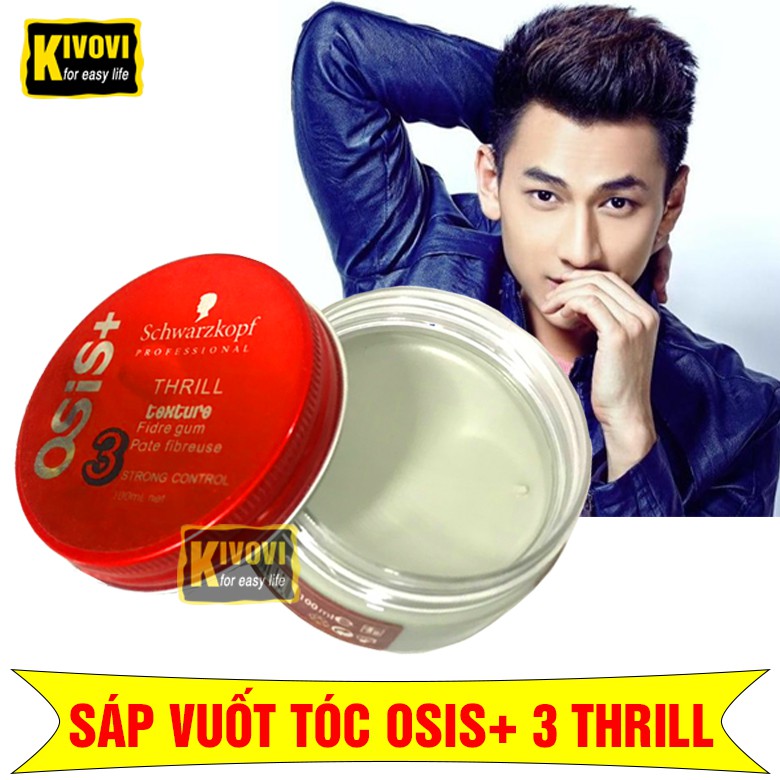 Sáp Vuốt Tóc Tạo Kiểu Nam Osis 3 Thrill - Wax Vuốt Tạo Kiểu Tóc / Keo Vuốt Tóc Tạo Độ Phồng - Giữ Nếp Tóc - Kivovi