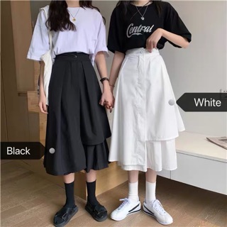 (BIGSIZE )Chân Váy Midi Cá Tính - Js244 Sẵn Trắng XL
