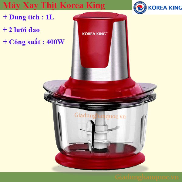 Máy xay thịt Korea King  KMC-8505G Dung tích 1Lit  xay rau củ quả đa năng