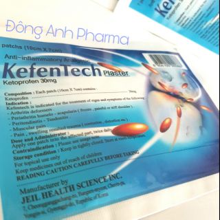Cao dán Hàn Quốc Kefentech hiệu quả viêm khớp, đau cơ (gói 7m) - Đông Anh Pharmart