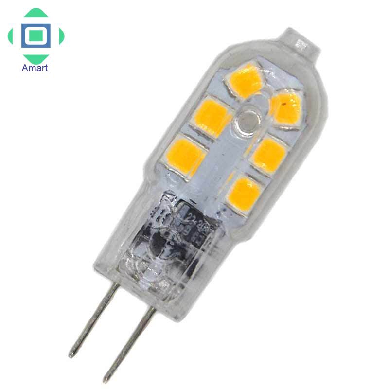 Bộ 10 bóng đèn LED mini G4 SMD2835 chạy nguồn AC/DC 12V 220V