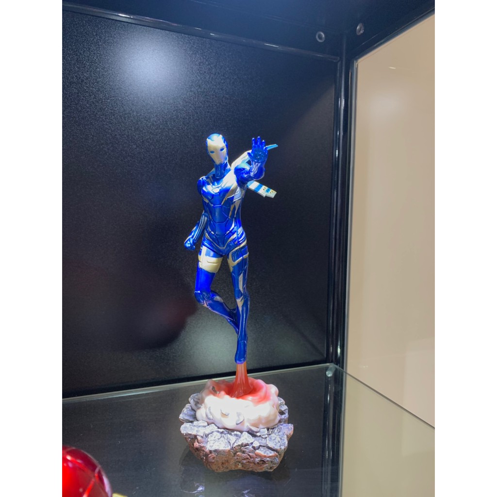 Mô hình tượng Iron man Mark 85 mk 85 + Vợ Pepper giáp Rescue, Vợ chồng Iron man trong Endgame