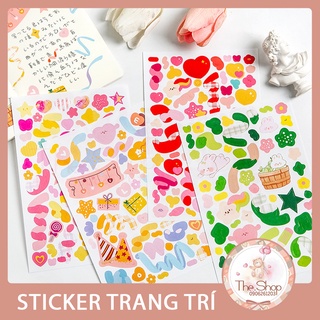 Hình Dán Trang Trí Vui Nhộn Rực Rỡ Nhiều Màu Sắc