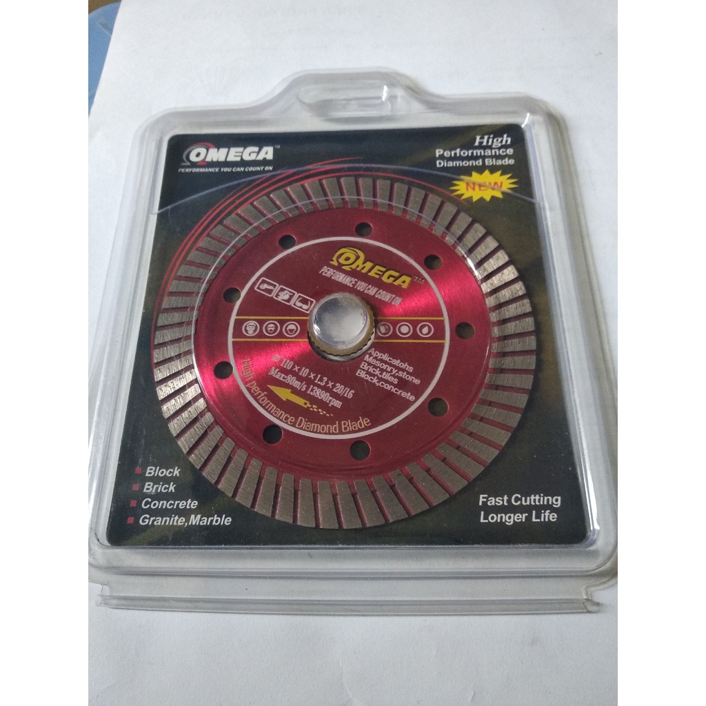 Lưỡi cắt đá gach men Omega 110mm