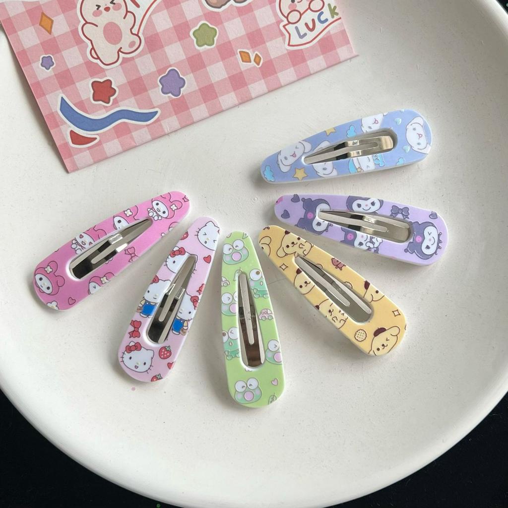 🎀 yakult 🎀Kẹp Tóc Hình Đám Sanrio Ngọt Ngào Dễ Thương Phong Cách Mới