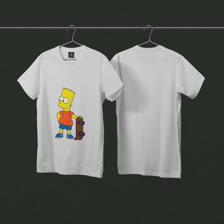 Áo thun unisex HeroTST nam nữ form rộng tay lỡ phong cách Nelly Ulzzang in hình Bart Simpson - M3a