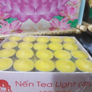 Nến tea light nhà làm - đèn cầy nút