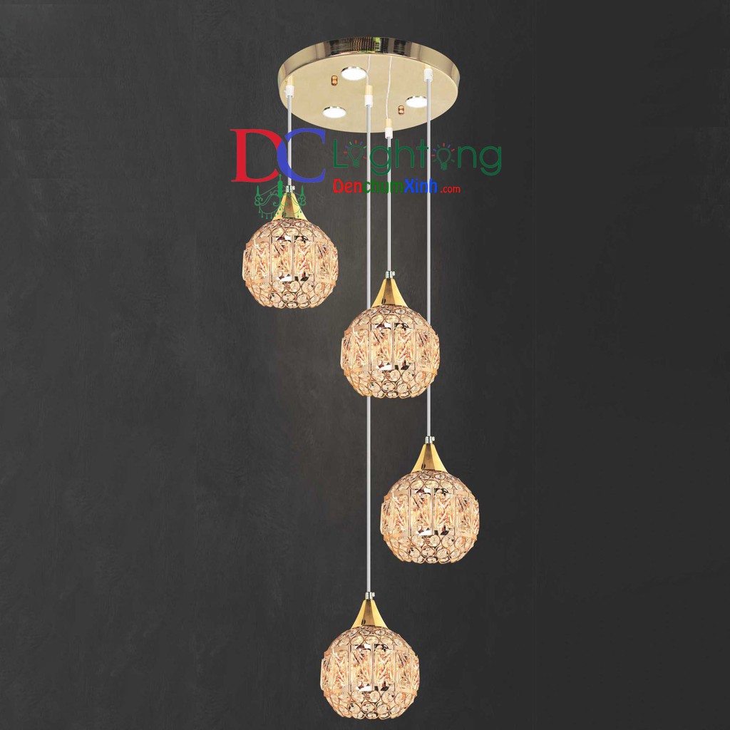 Đèn Thả LED Phòng Ăn DCXNB009/4 ( Rộng 30cm )