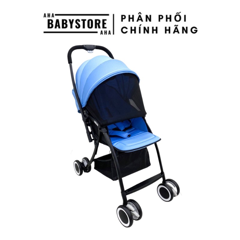 Xe đẩy gấp gọn 2 chiều 3 tư thế 9BABY - Mẫu mới nhất Màu Xanh - Tặng kèm chiếu điều hoà + màn chống muỗi