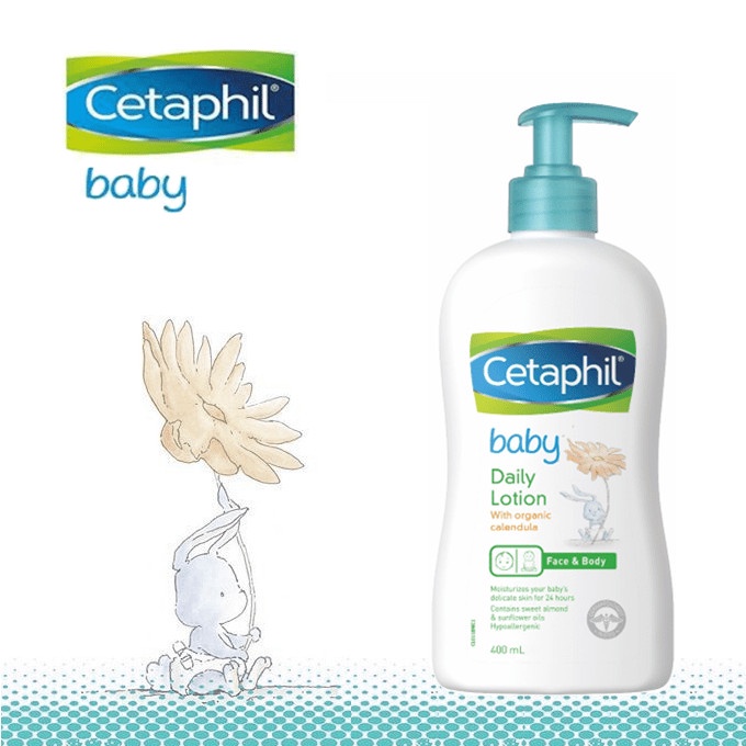 Sữa dưỡng thể Cetaphil 399ml, sữa dưỡng thể hoa cúc cấp ẩm an toàn cho bé - Monnie Kids