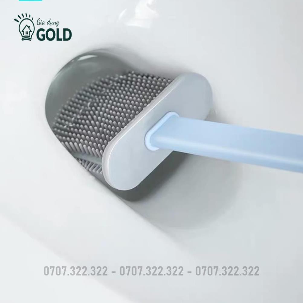 [Mẫu Mới Nhất] Cọ Bồn Cầu Silicon, Chổi Cọ Toilet Silicon 2 Đầu