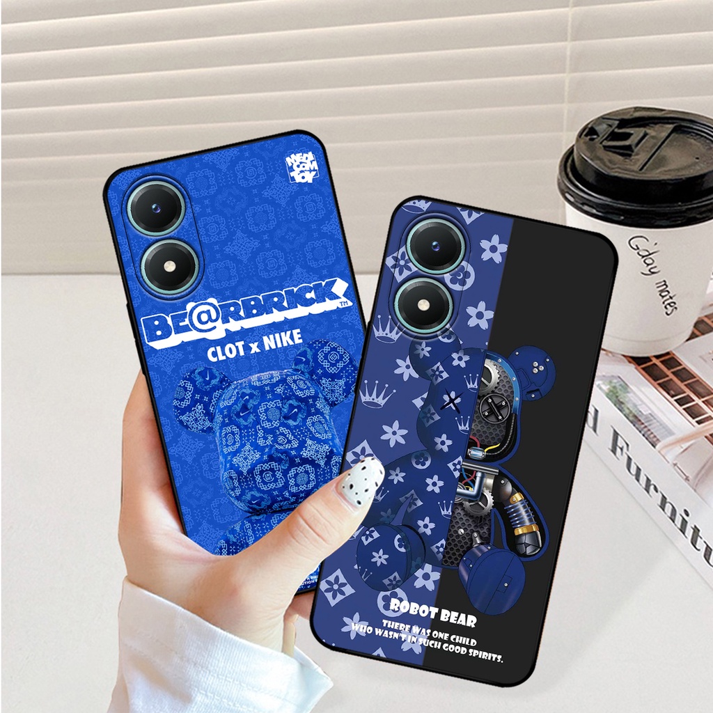 Ốp lưng Vivo Y02s in hình bearbrick thời trang cao cấp. ốp chống sốc bền đẹp