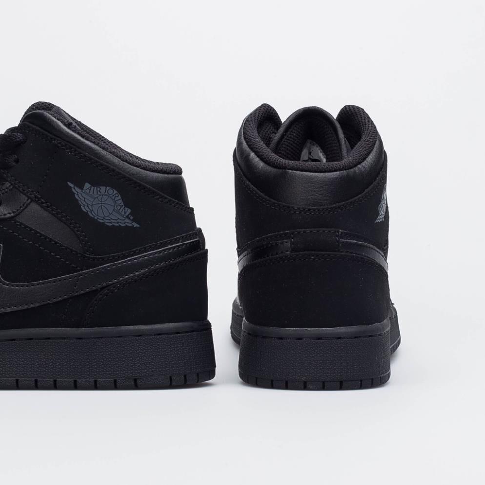 Giày sneaker Nike Air Jordan 1 Mid Black chính hãng 🌳