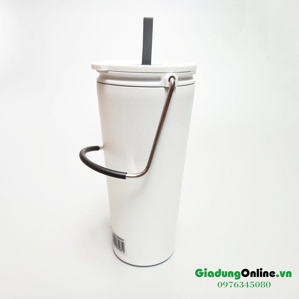 [Lock&amp;Lock] Cốc Giữ Nhiệt Có Ống Hút LocknLock Bucket Tumbler LHC4268 540ml