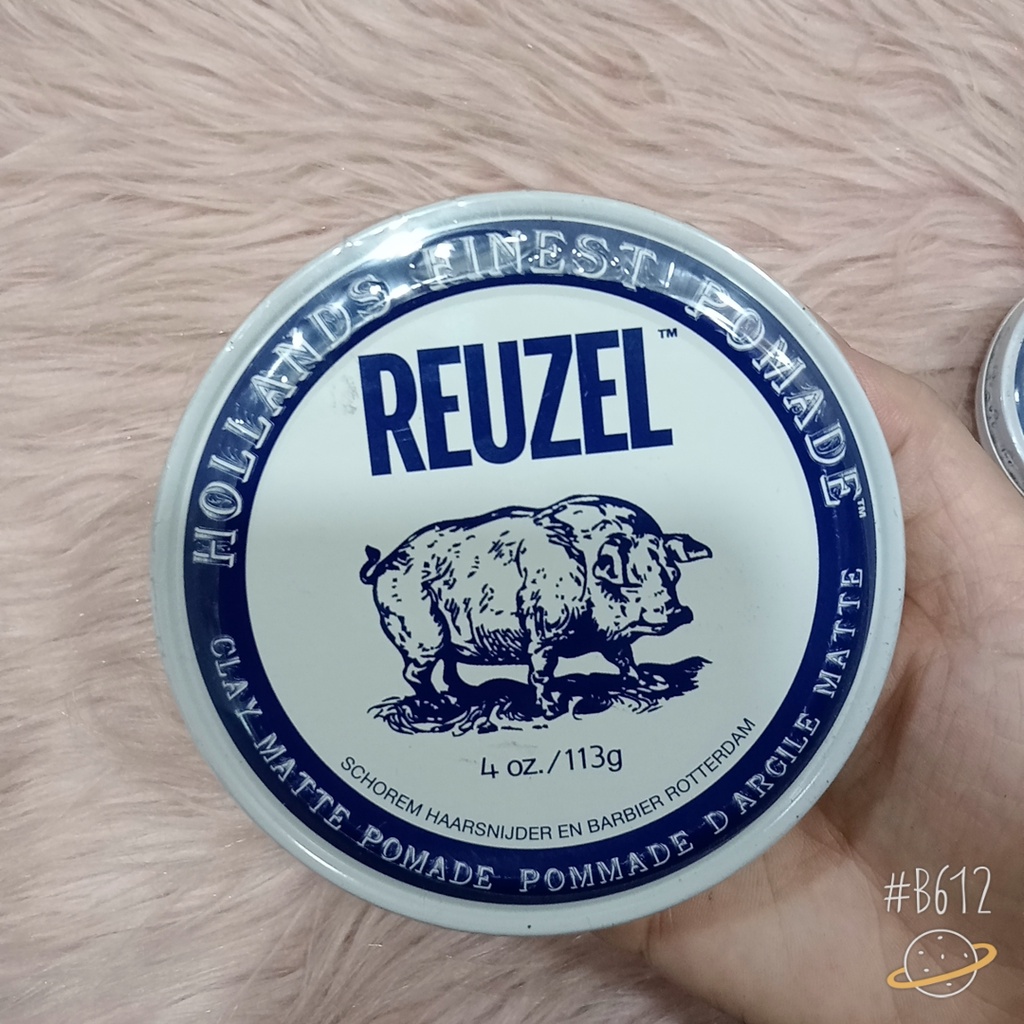 Kem Tạo Kiểu Tóc Giữ Nếp Trung Bình, Không Bóng Reuzel Clay Matte Pomade