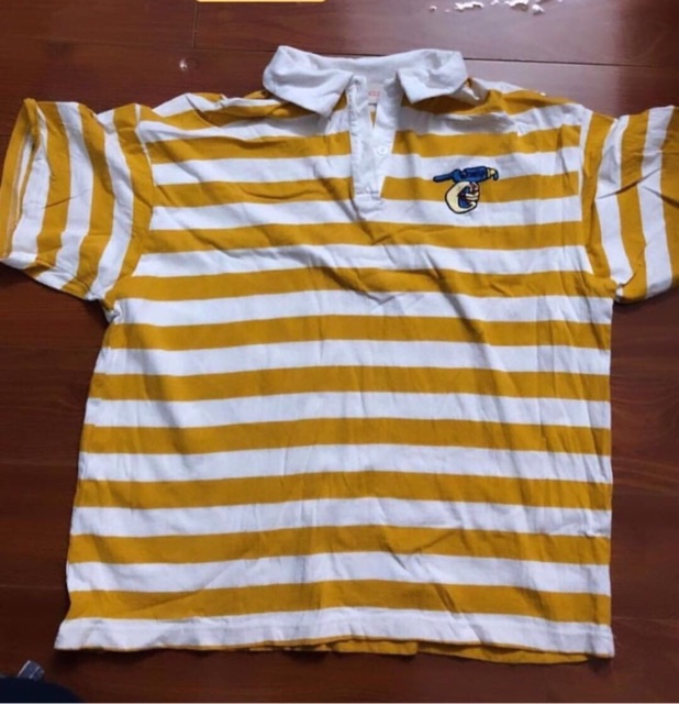 2 áo polo Kido xanh biển và vàng