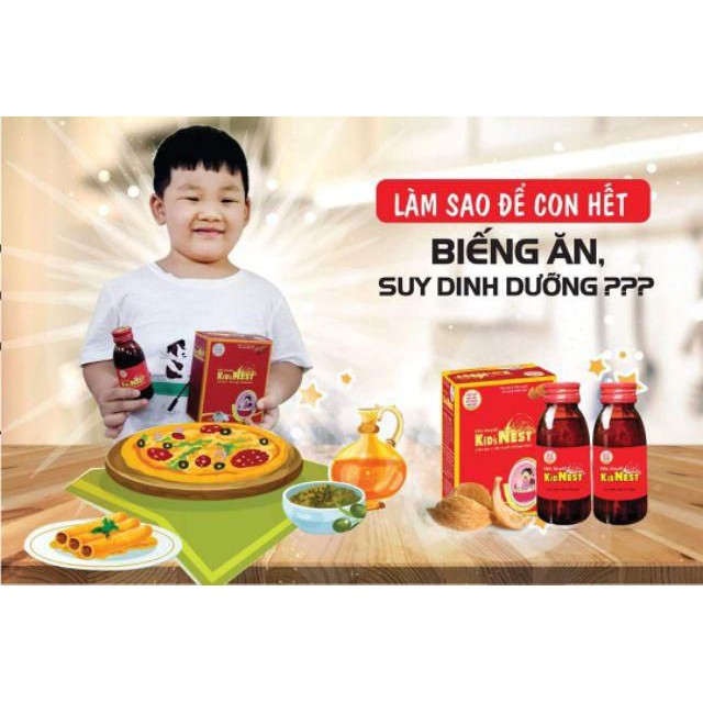 SIRO YẾN SÀO KID NEST 120ML CHÍNH HÃNG GIÚP BÉ ĂN NGON HIỆU QUẢ