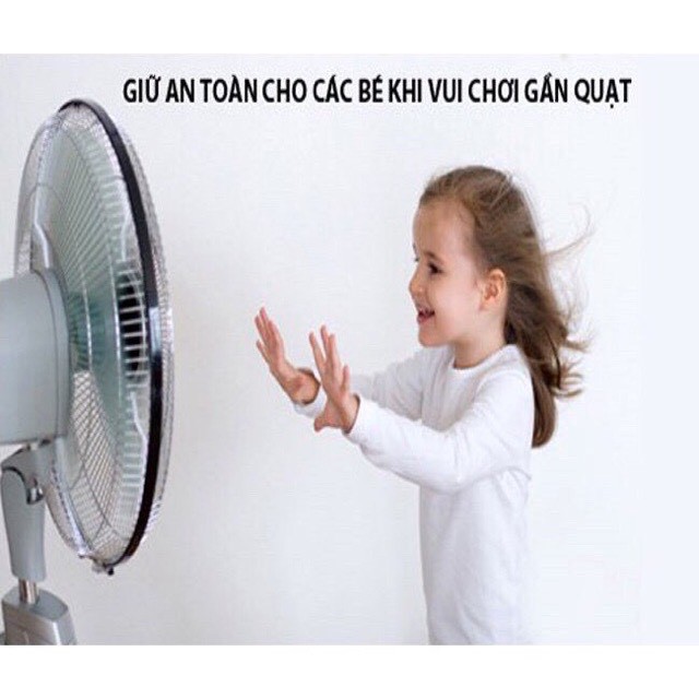 Lưới vải bọc quạt giữ an toàn cho bé_𝐏𝟑𝟒