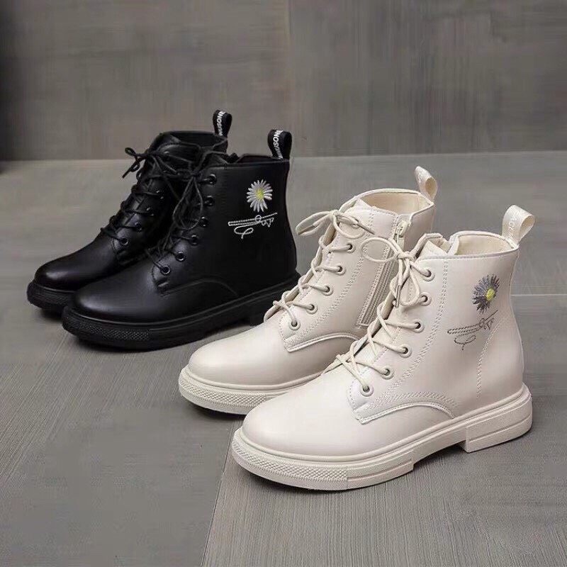 [Mã FASHIONGREEN15 giảm 10% tối đa 30k đơn từ 99k] Bốt nữ hoa cúc - bốt cao cổ hàng mới chất mềm đẹp - T293 | BigBuy360 - bigbuy360.vn