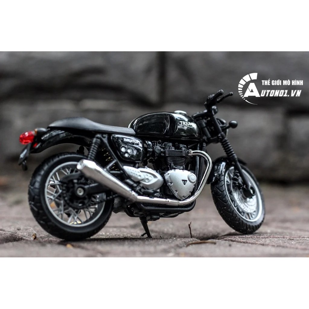 MÔ HÌNH XE MÔ TÔ TRIUMPH THRUXTON 1200 1:18 WELLY 5454